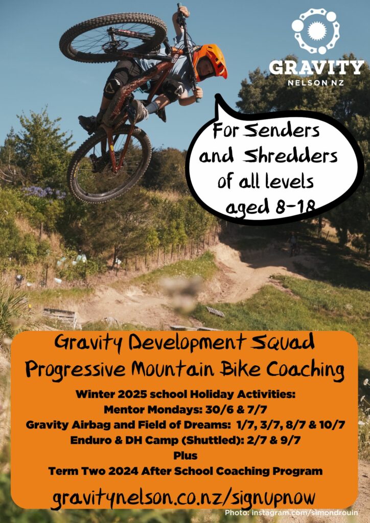 Kids progressing mountain bike skills