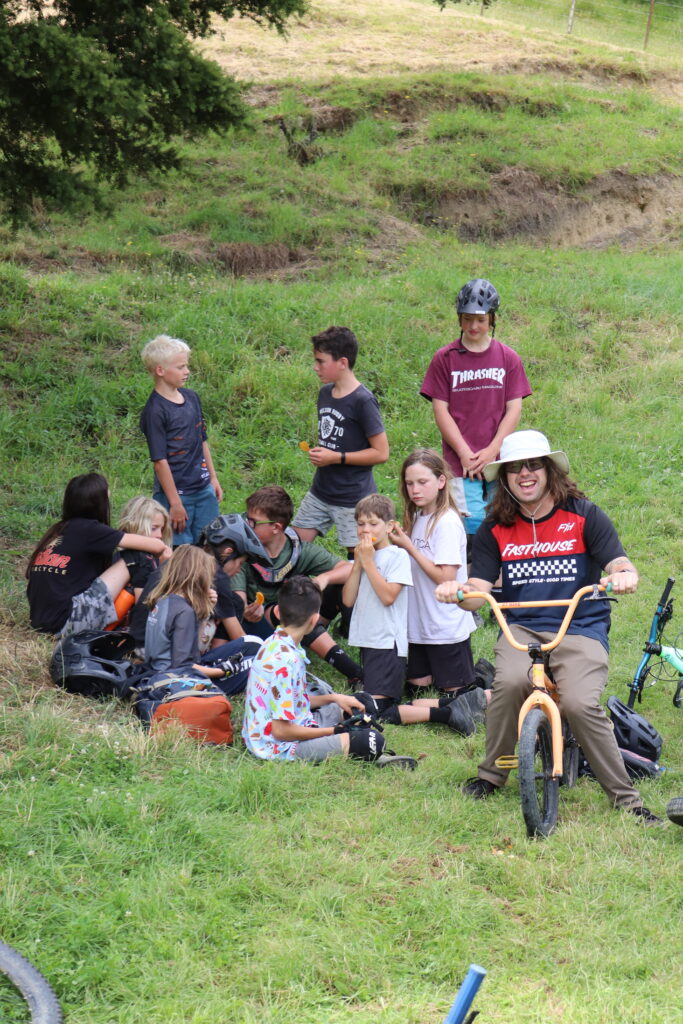 mountain bike coach and shredding kids