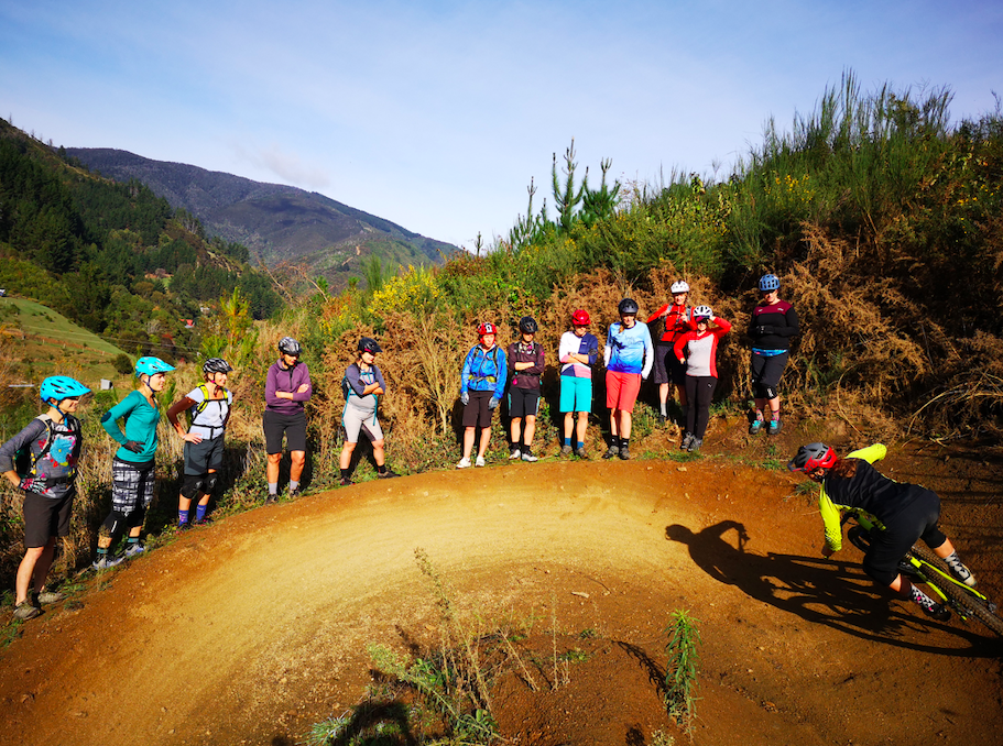 women mountain biking coaching courses